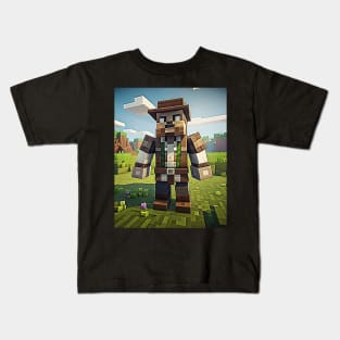 Great farmer in the world Minecraft Kids T-Shirt